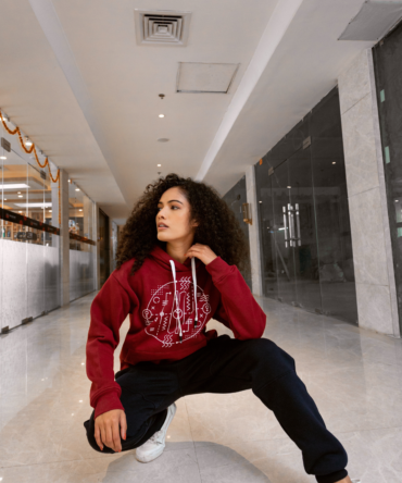 Hills & Clouds Graphic Series Chill Vibes Hoodie (Maroon) (Unisex)