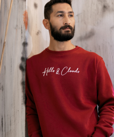 Hills & Clouds Signature Sweatshirts (Maroon)