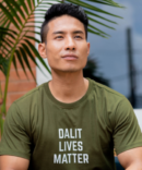 Hills & Clouds Echo Series T-Shirt (Dalit Lives Matter) (Green) For Men